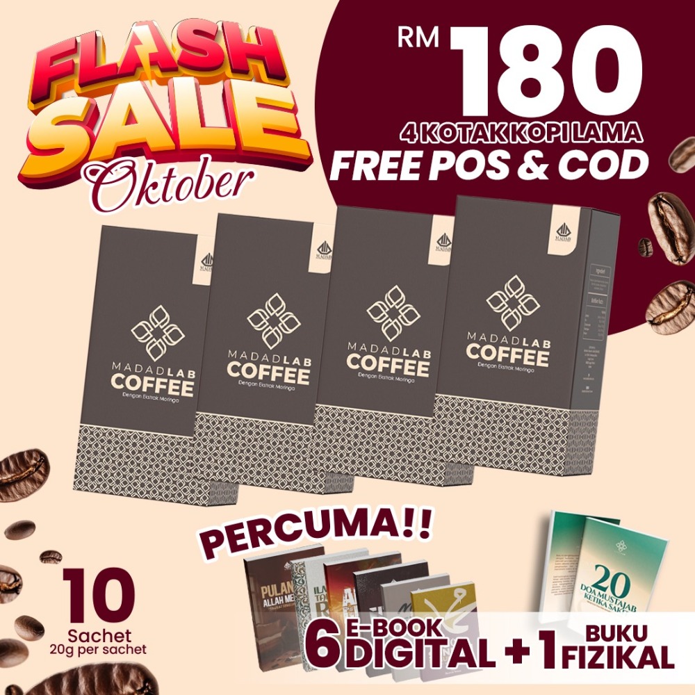 Promo 4 Kotak Kopi Madad RM180